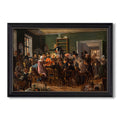 An Auction Scene 1835 Wilhelm Marstrand Custom Framed Canvas