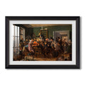 An Auction Scene 1835 Wilhelm Marstrand Custom Framed Print