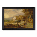 An Overshot Mill C 1802 1807 James Ward Custom Framed Canvas
