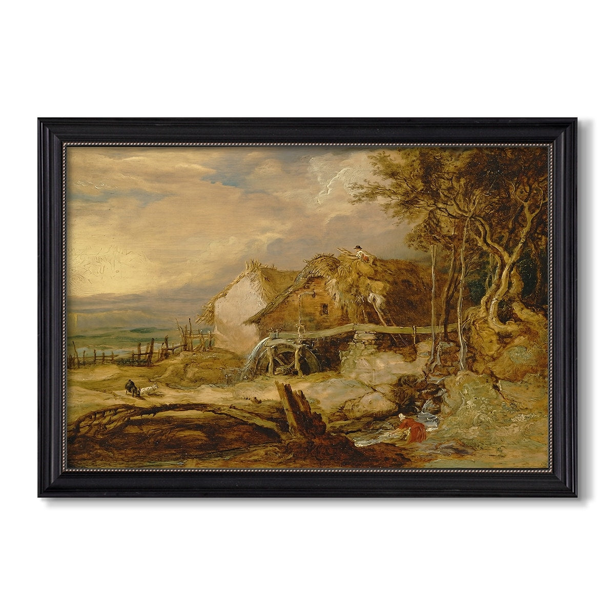 An Overshot Mill C 1802 1807 James Ward Custom Framed Canvas