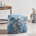 Anadarko Handcrafted Boho Fabric Cube Pouf By Christopher Knight Home