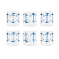 Anchor Design Rock Glasses Set Of 6