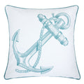 Anchor Embroidery 20 Square Decorative Throw Pillow