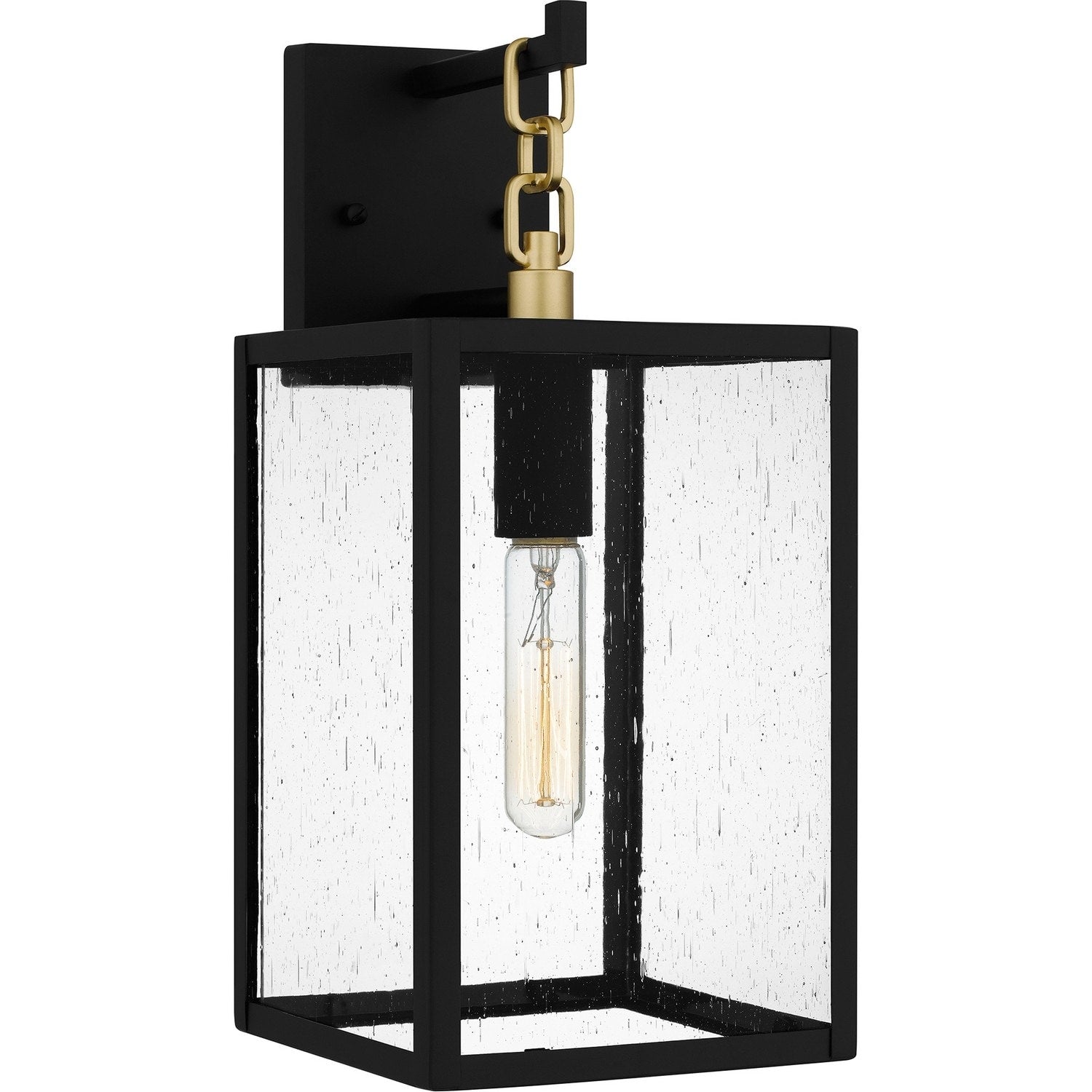 Anchorage 1 Light Outdoor Wall Mount In Matte Black