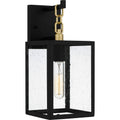 Anchorage 1 Light Outdoor Wall Mount In Matte Black