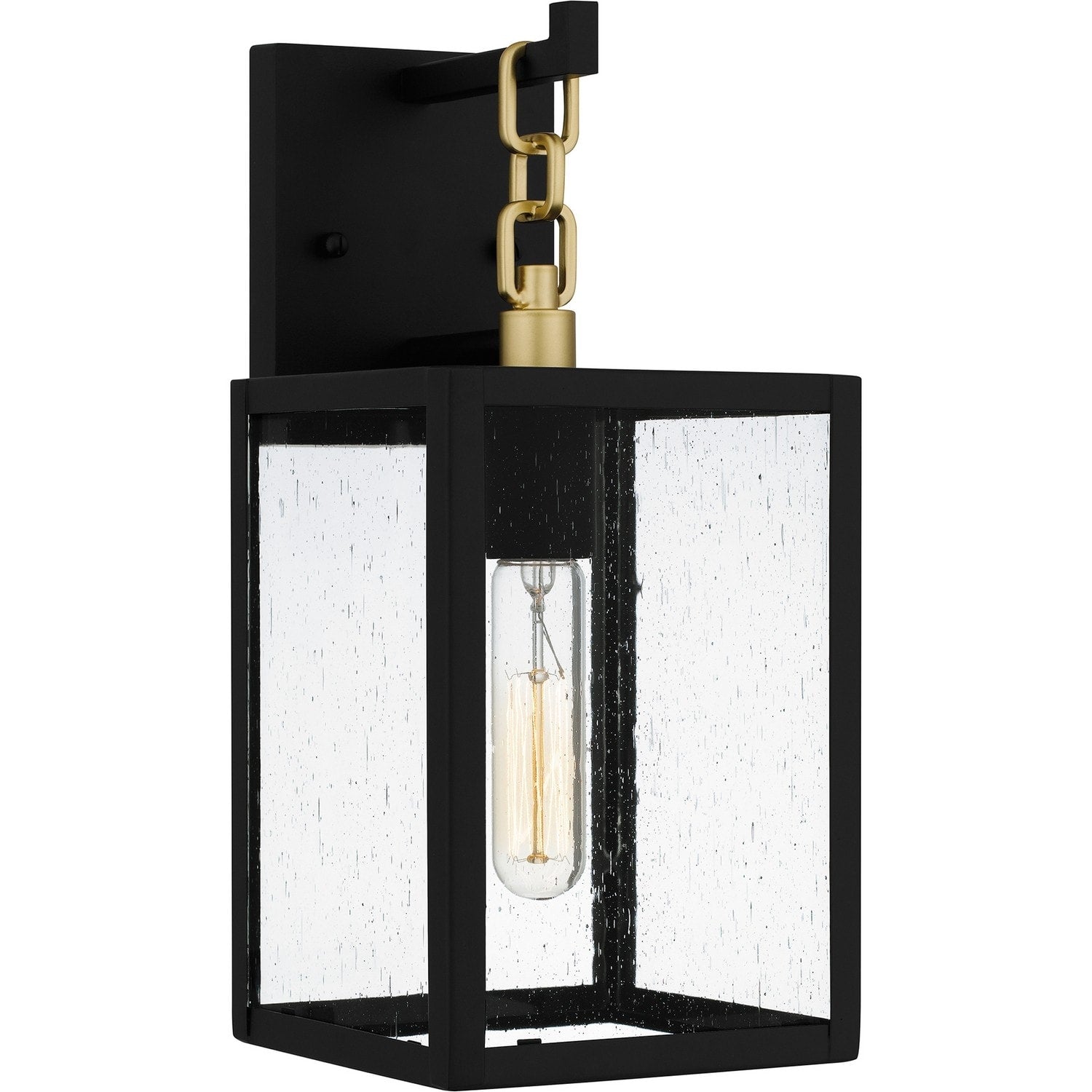 Anchorage 1 Light Outdoor Wall Mount In Matte Black