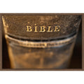 Ancient Bible Framed Canvas Wall Art Print