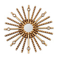 Andean Sun Bronze Gilded Wood Wall Mirror