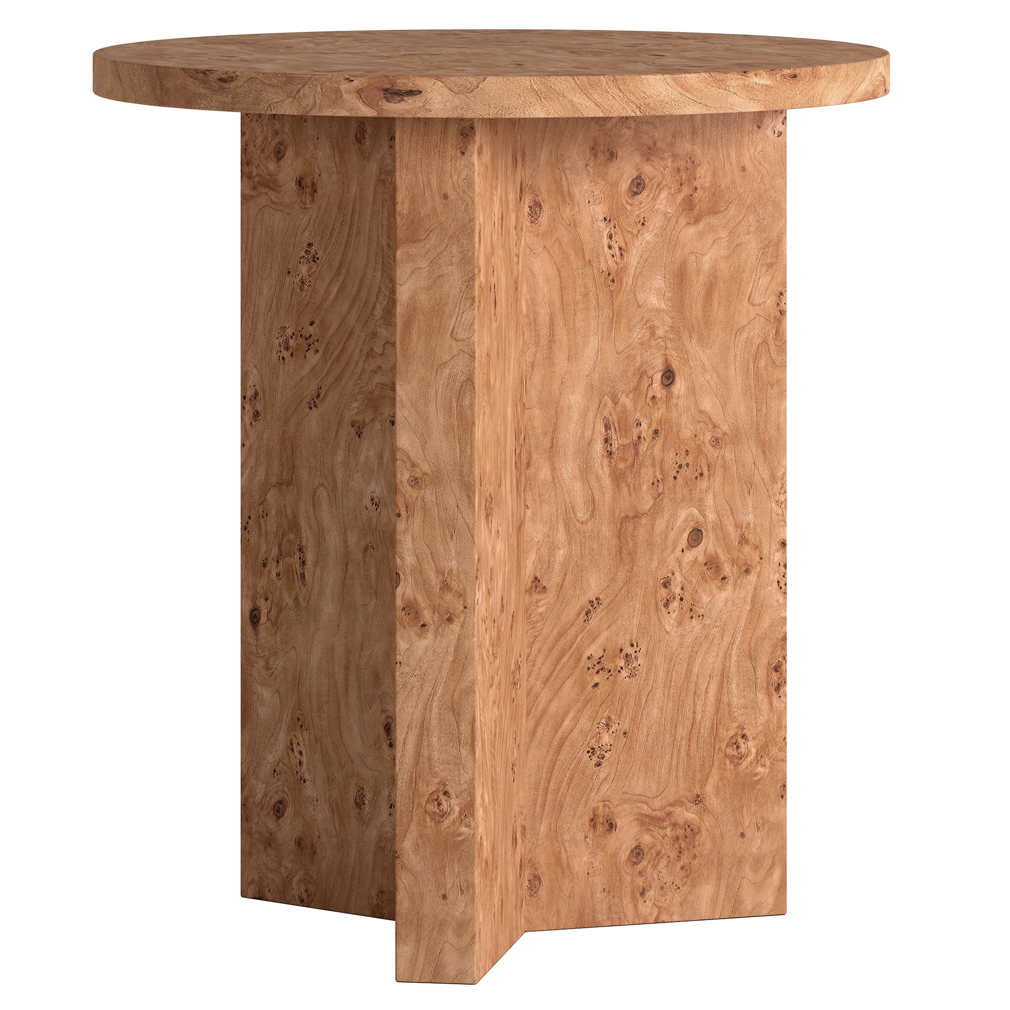 Anders 20 Wide Burled Side Table 20 Wide
