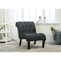 Copper Grove Kamianske Armless Linen Upholstered Accent Lounge Chair