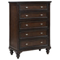 Andover 5 Drawer Chest Of Drawers Dark Oak