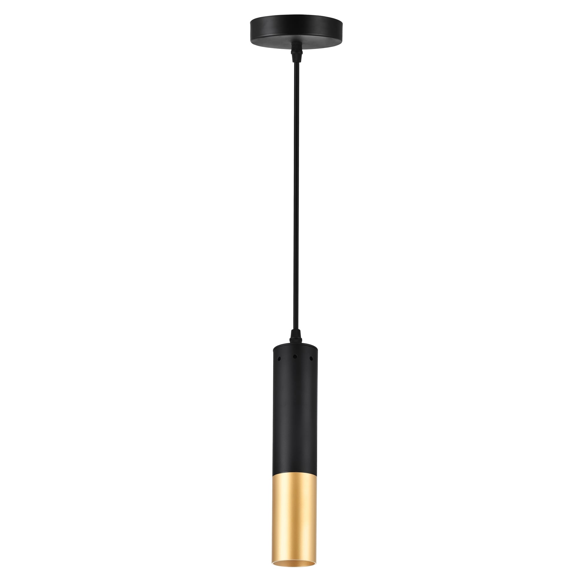 Silver Orchid Togo Matte Black Satin Gold 1 Light Pendant