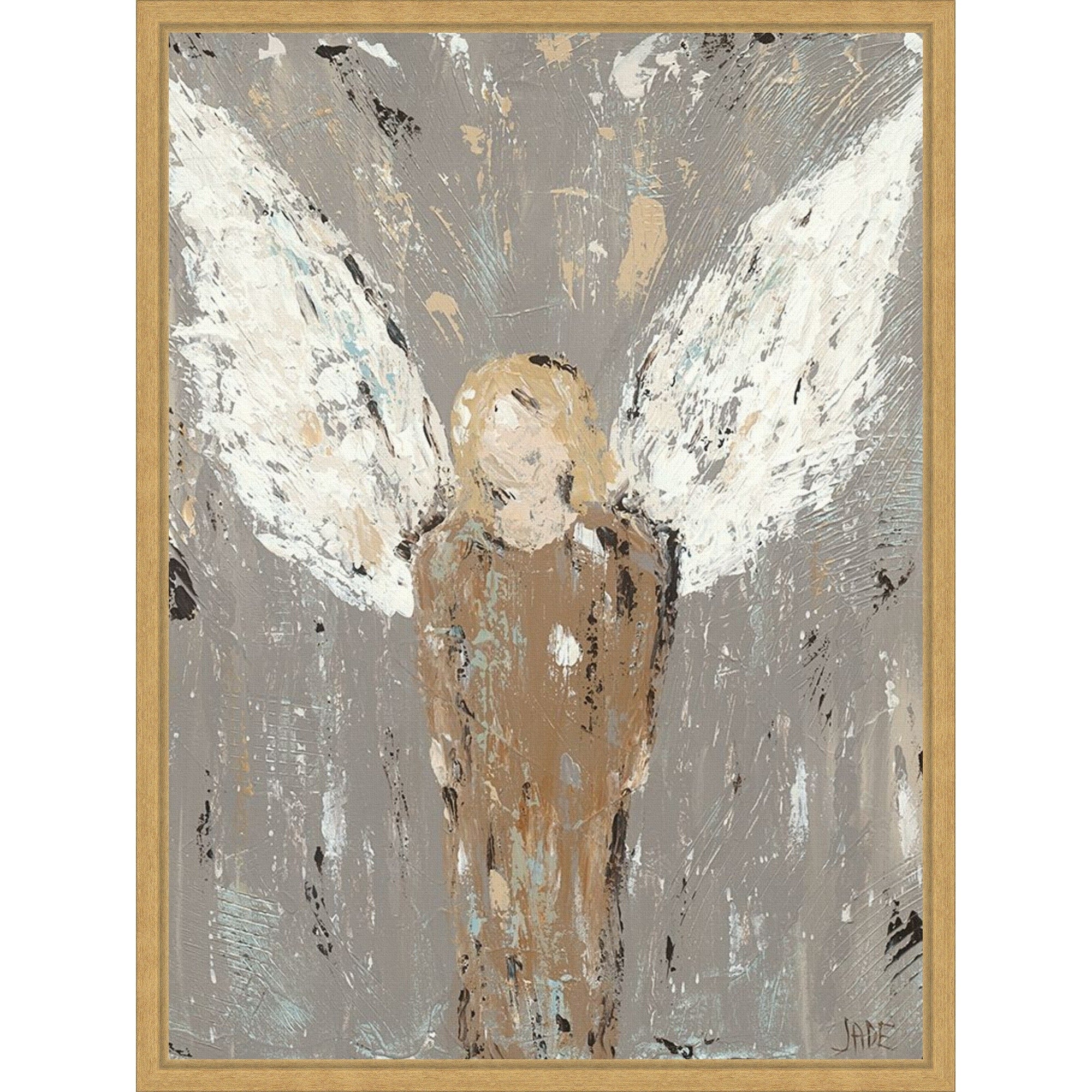 Angel Guardian By Jade Reynolds Framed Canvas Wall Art Print