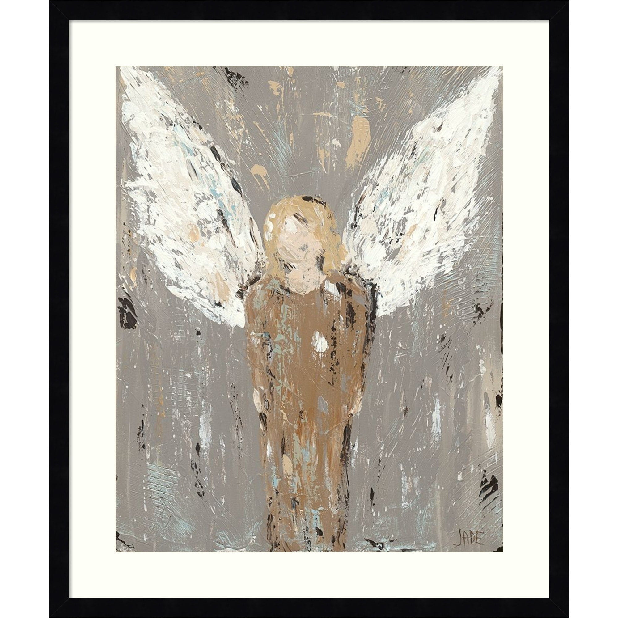 Angel Guardian By Jade Reynolds Wood Framed Wall Art Print