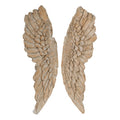 Angel Wings Statue Wall Art Set Of 2 Brown