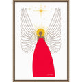 Angel In Red Christian Art By Jemma Morris Framed Canvas Wall Art Print