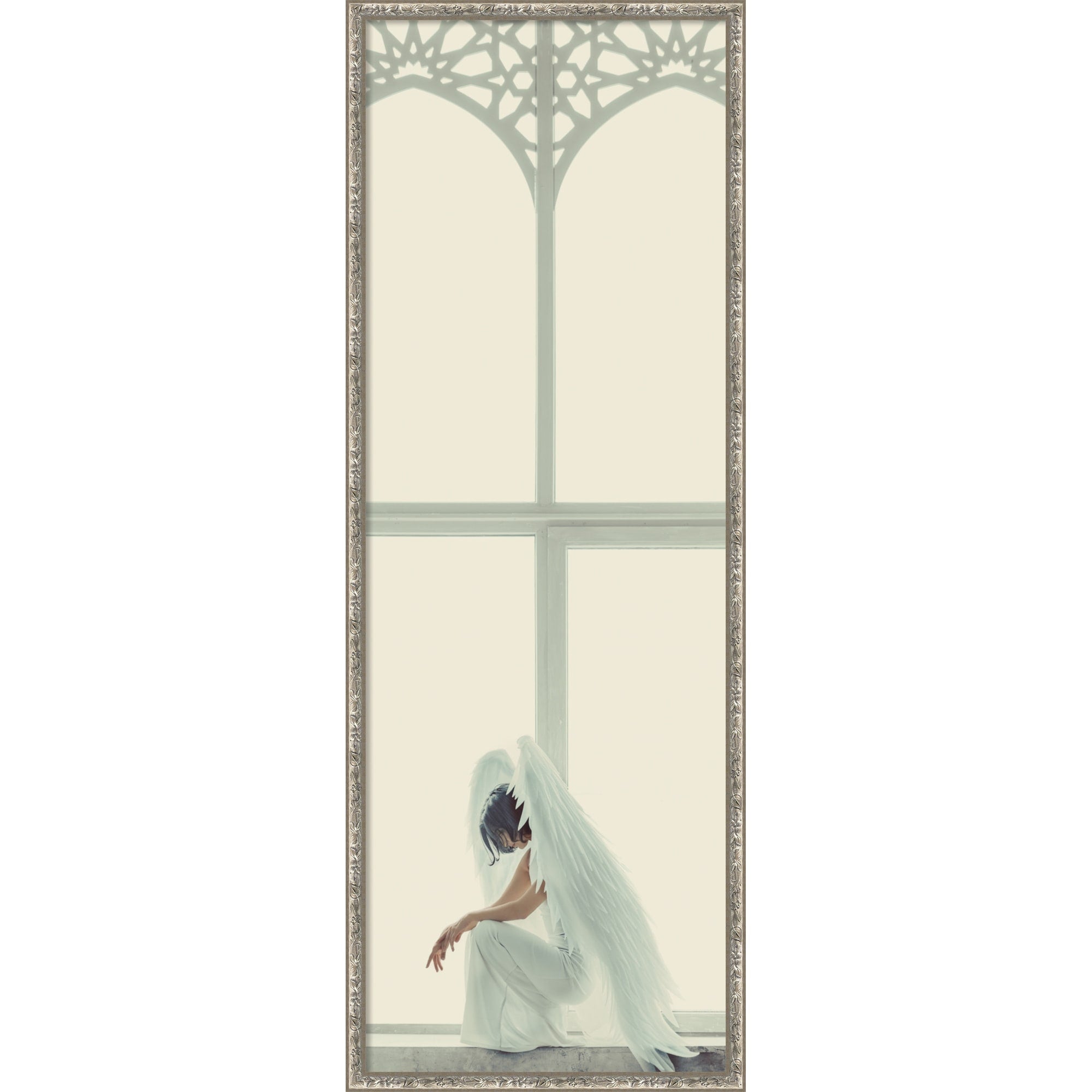 Angel Of Pain Christian Art By Inthemoment Framed Mounted Canvas Wall Art Print