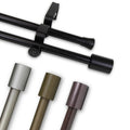 Angela 5 8 Inch Adjustable Double Curtain Rod