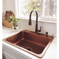 Sinkology Rosa Drop In 25 4 Hole Kitchen Sink In Antique Copper