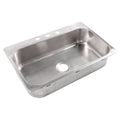 Graham Drop In Crafted Stainless Steel 33 In. Single Bowl Kitchen Sink 33 L X 22 W