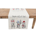 Animals Fun Holiday Party Embroidered Table Runner 16 By 36 Inch