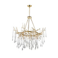 Anita 12 Light Chandelier With Gold Leaf Finish Gold Leaf