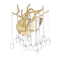 Carson Carrington Dajma 2 Light Gold Leaf Wall Sconce