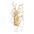 Anita 3 Light Wall Sconce With Gold Leaf Finish Gold Leaf