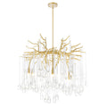 Anita 6 Light Chandelier With Gold Leaf Finish Gold Leaf