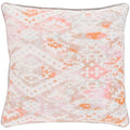 Ankita Traditional Bright Pink Feather Down Or Poly Filled Throw Pillow 20 Inch