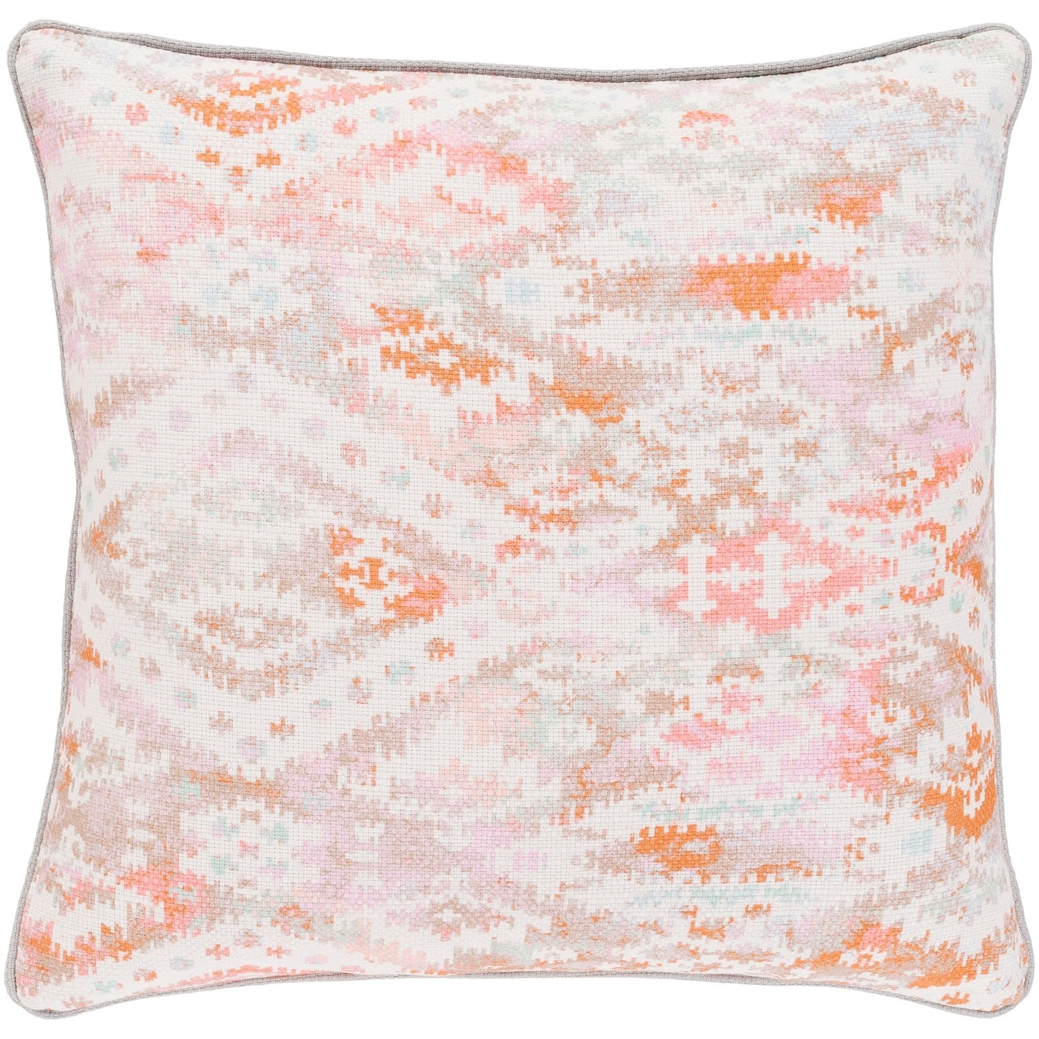 Ankita Traditional Bright Pink Feather Down Or Poly Filled Throw Pillow 20 Inch