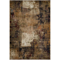 Anna Collection Abstract Red Grey Cream Area Rug