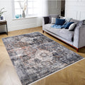 Anna Collection Abstract Multi Colored Area Rug