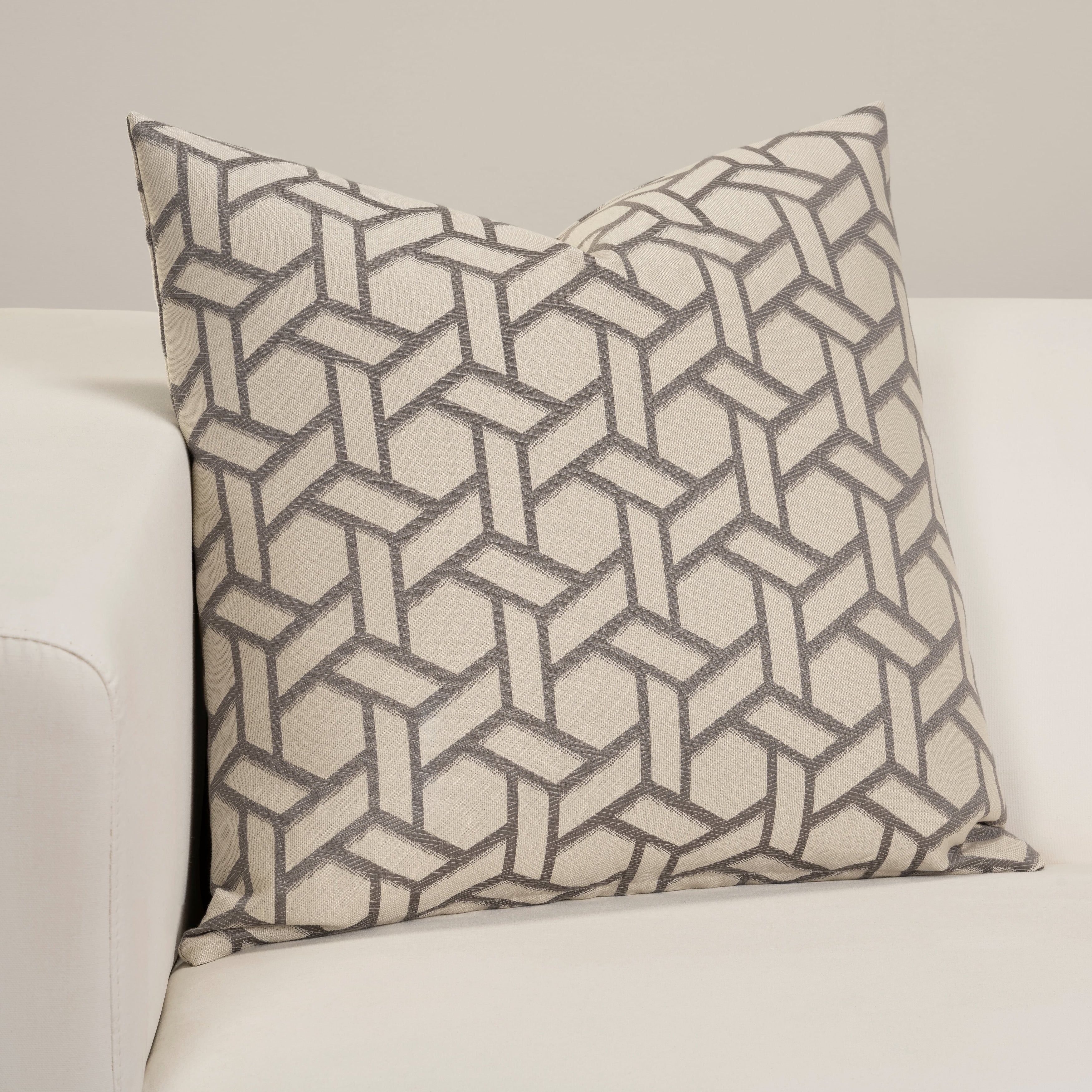 Anna Gray Designer Throw Pillow