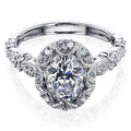 Annello By Kobelli 10K Gold Moissanite The Royal Scallop Oval Hi Vs Hi I