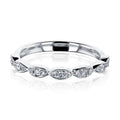 Annello By Kobelli The Floral Spring Band 10K White Gold Diamond Ring Hi I