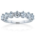 Annello By Kobelli 14K Gold 1 1 10Ct Tgw 7 Stone Prong Set Moissanite Ring Hi Vs