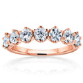 Annello By Kobelli 14K Gold 1 1 4Ct Tdw 7 Stone Prong Set Diamond Ring