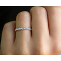 Annello By Kobelli 14K Gold 1 2 Carat Tdw Diamond 3 Quarter Eternity Wedding Band