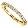Annello By Kobelli 14K Gold 1 2Ct Tdw Round Diamond Prong Eternity Womens Wedding Band