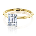 Annello By Kobelli 14K Gold 1.75 Carat Emerald Moissanite Solitaire Engagement Ring Hi Vs