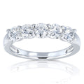 Annello By Kobelli 14K White Gold 4 5Ct Tgw Round Near Colorless Moissanite Hi Wedding Band