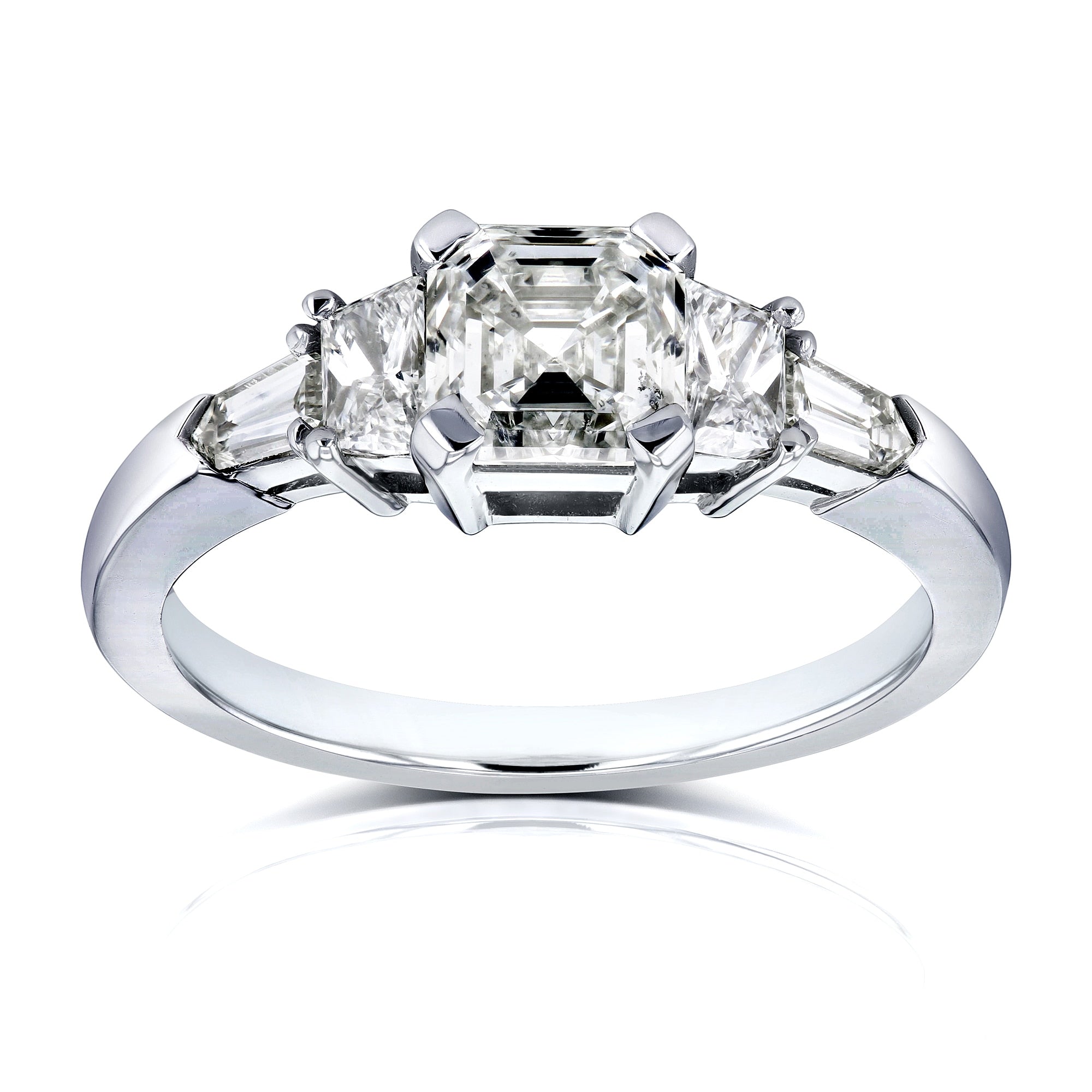 Annello By Kobelli Certified Platinum 1 3 4Ct Tdw Mixed Fancy Cut 5 Stone Diamond Ring H I Si1 Si2