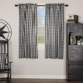 Annie Buffalo Check Lined Short Curtain Panel Set Of 2 63 X 36