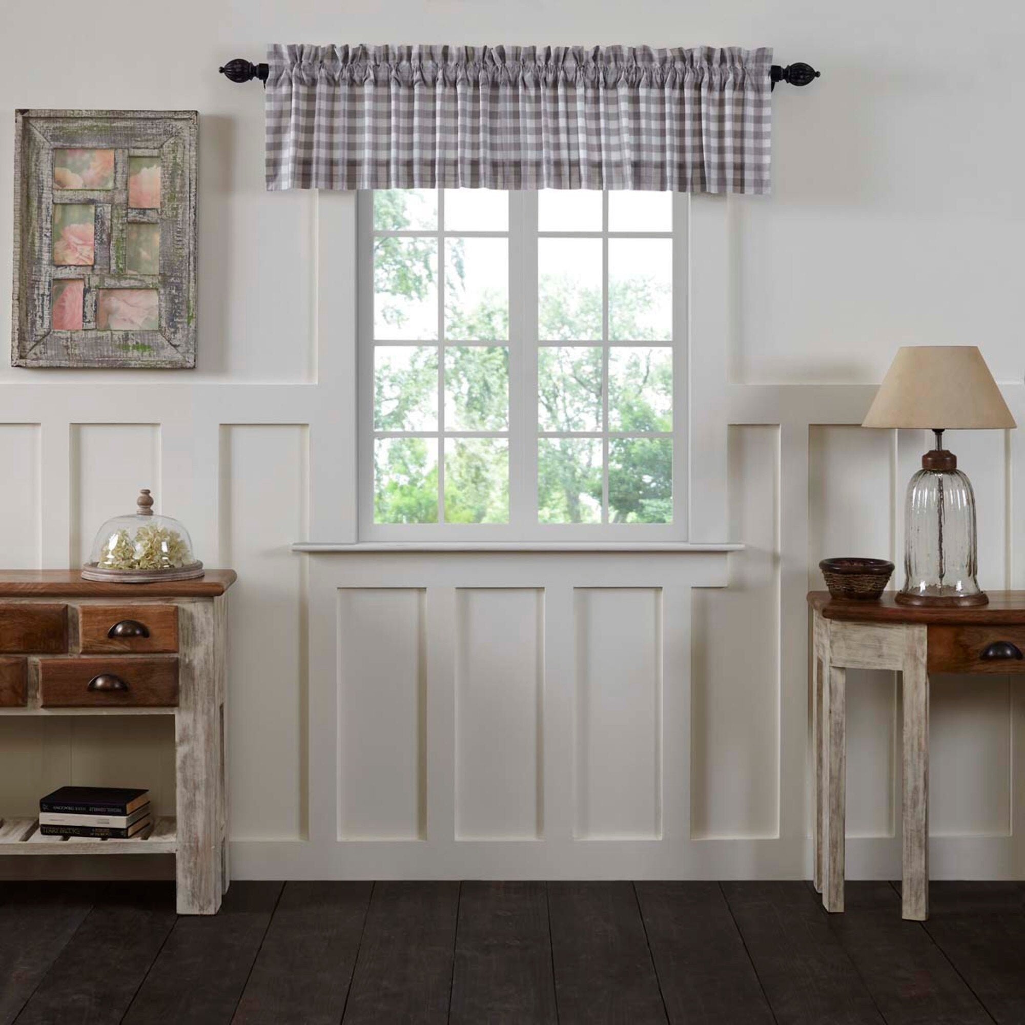Annie Buffalo Check Lined Valance