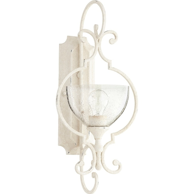 Ansley Clear Seeded 1 Light Wall Light
