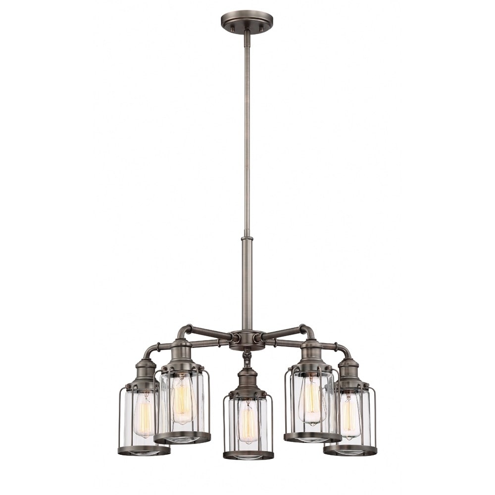 Anson 5 Light Chandelier Satin