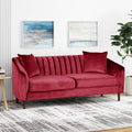 Ansonia Contemporary 3 Seater Velvet Sofa By Christopher Knight Home