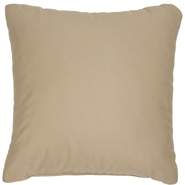 Antique Beige 22 Inch Knife Edged Indoor Outdoor Pillows With Sunbrella Fabric Set Of 2