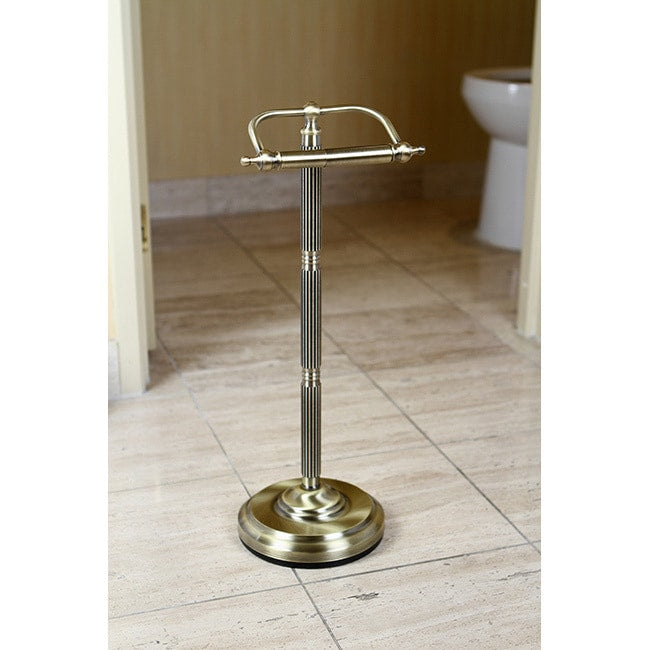 Antique Brass Free Standing Paper Holder
